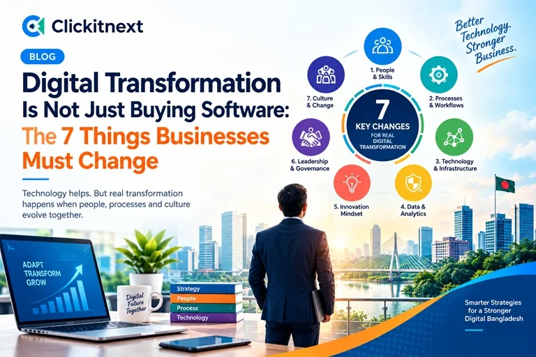 Digital Transformation Is Not Just Buying Software: Seven Essential Business Changes in Leadership, Processes, People, Data, Integration, Cybersecurity, and Performance Measurement